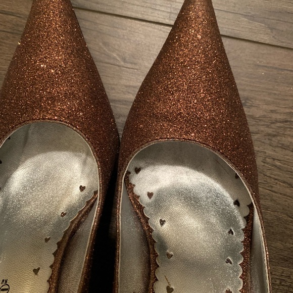 Nevada Bronze Sparkly Stilettos - Picture 4 of 14